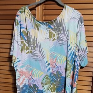 HoneyMeCurvy Dress 3xl Short Sleeved Rounded Neckline Side Pockets